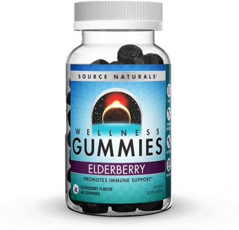 Wellness Elderberry Gummies, Promotes Immune Support*, 200 mg - Antioxidant Support - 60 Gummies