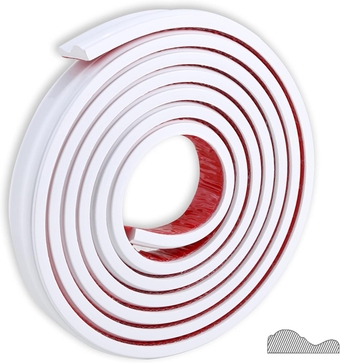 Peel and Stick Chair Rail Molding, Self-Adhesive Wall Trim for Home Decoration & Wall Protection, 16.4ft x 1.3in