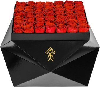 roses | flower delivery | red roses | fresh cut flowers | Infinity roses in a box | Mother’s day gift | forever rose | black roses (Glossy gift box)