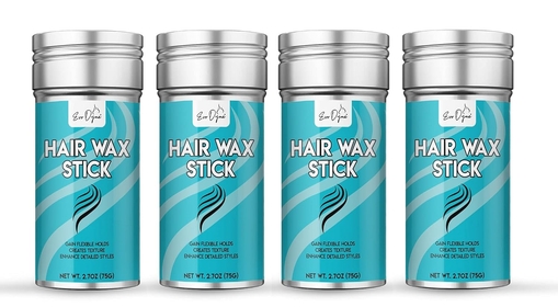 Hair Wax Stick, (2.7 oz) - Gain Flexible Holds | Uni-Sex Formula, Wax Stick for Hair & Compatible with Wigs - Gain Enhance Detailed Styles (4-Pack (10.8 oz))