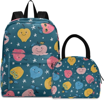 Cute Fruits Stars Kids' Backpacks & Lunch Boxes, Backpack Kids School