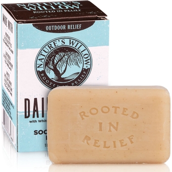 Daily Relief Bar Soap with White  Bark for Soothing Skin | Natural Anti Itch Soap Provides Relief from Bug Bites, Rash, and More | Made with Essential Oils | 4 oz | 1-Pack