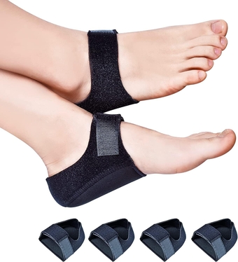 4PCS Heel Cushion,Gel Heel Cups for Heel Pain Plantar Fasciitis, Heel Pads Great for Aching Feet,Tendinitis, Bone spur, Cracked Heel Repair,for Men & Women