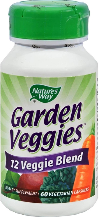 Natures  Garden Veggies 12 Veggie Blend 60 Vegetarian Capsules, Pack of 3 bottles