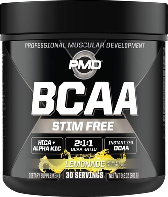 Sports BCAA Stim-Free Amino Acids - Better Workout Performance, Enhanced Recovery, Daily Energy, Muscle Builder, and Muscle Sparing - BCAA Powder Drink Mix - Lemonade (30 Servings)