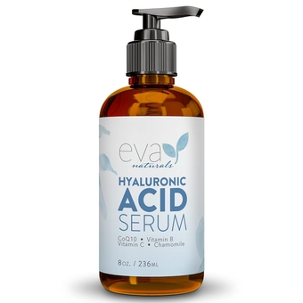 Anti-Aging Hyaluronic Acid Serum For Face - Professional & Potent Hydrating Anti-Wrinkle Formula For Fine Line & Uneven Skin Tone - Contains Vitamin C, B, & E, Paraben Free (8 Oz)