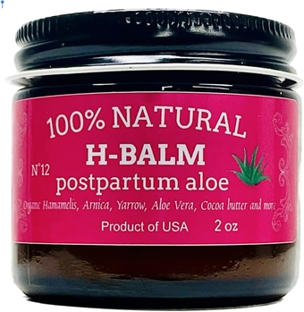 Hemorrhoid Treatment Cream and Ointment Balm. Postpartum Treatment Salve with Aloe Vera and Witch Hazel. Natural Organic Ingredients.