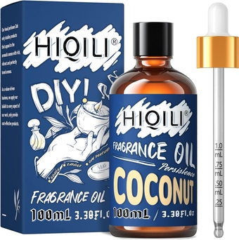 Coconut Fragrance Oil 100ml, Essential Oil for Diffuser Candle Making Soap Slime, Scented Oil for Car Freshies Soy Candles, Home Aromatherapy 3.38 Fl Oz, Christmas Gifts for Women Men