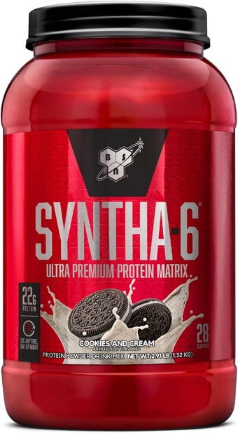SYNTHA-6 Whey Protein Powder, Micellar Casein, Milk Protein Isolate Powder, Cookies and Cream, 28 Servings (Package May Vary)