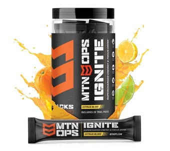Ignite Supercharged Energy Drink Mix, 20 Single-Serving Trail Packs, Citrus Bliss