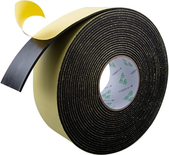 High Density Foam Insulation Tape Adhesive Rubber Strip, Seal, Door Insulation Foam Tape Weatherstrip, Waterproof, HVAC, Pipes, Foam Strips Air Conditioning, Weather Stripping Foam(33Ft x 1/8’’ x 2’’)