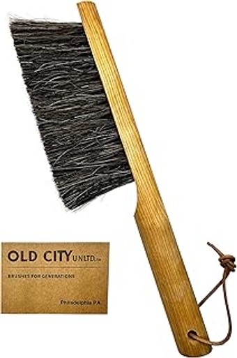 Dustpan Bench Woodworking Brush-USA 13 inch Horsehair Brushes are Used for Counter, Furniture, Drafting, Patio, Fireplace ...