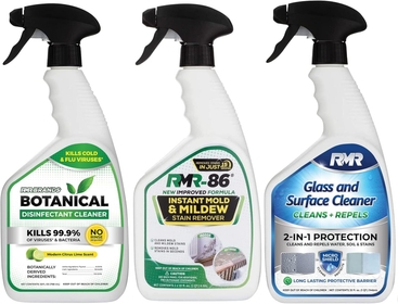 All-Purpose Botanical Based Disinfectant Cleaner, -86 Mold Stain Remover Spray, and  2-in-1 Glass and Surface Cleaner Bundle