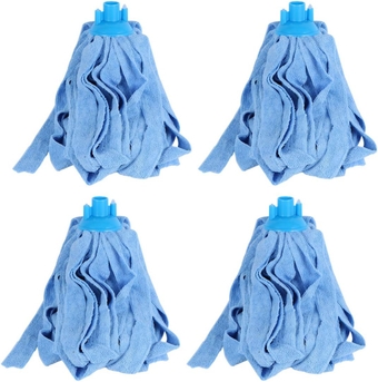 Mop Head Replacement, Microfiber Cloth Mop Refill Cleaning Accessories Compatible with O-Cedar for Marble Wood Floor(Random Color of Junction 4pcs)
