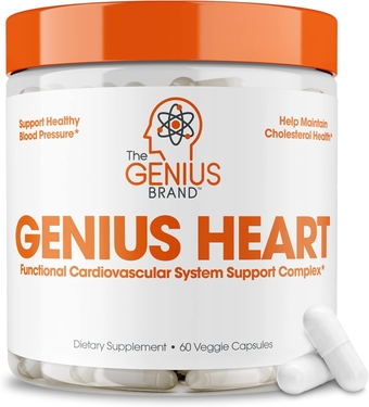Heart, 60 Veggie Pills - Natural Support Supplement May Help Cholesterol Levels and May Help Improve Healthy Blood Pressure - Grape Seed Extract, Vitamin K2 & CoQ10