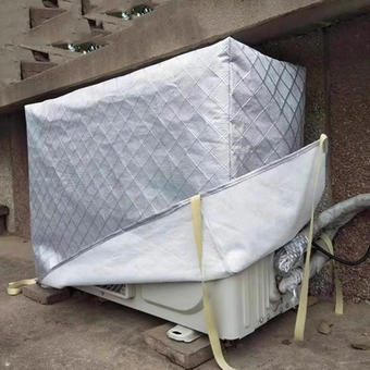 Air Conditioner Cover For Outside Units Waterproof Dustproof Ac Condenser Covers Outdoor Ac Polyester Dust Cover Winter For Mini Split Heat Pump Condenser Compressor(Size:96x40x73cm,Color:Grey2)