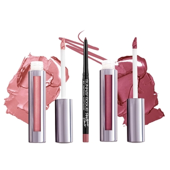 Silk Glam Kit with 2 Long-Wear Liquid Lipsticks (Call Sheet and First Class) and 1 Lip Liner Pencil (Camera Ready)