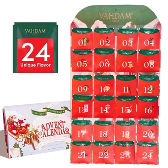 Advent Calendar 2023 - 24 Unique Tea Bags in Limited Edition Gift Sets for Adults, Men and Women