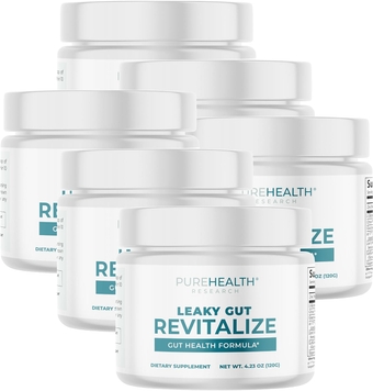 Inside Revitalize Formula - Powerful Leaky Gut Solution - Potent Formula with L Glutamine - Designed for Maximum Gut Restore and Complete Digestive Support - 6 Bottles