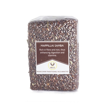 Namma Nellu Traditional Red Rice - Mappillai Samba (Boiled Rice) / Bride Groom Rice / மாப்பிள்ளை சம்பா (புழுங்கல் அரிசி) - 1 kg