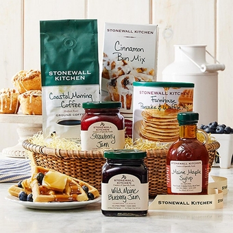 New England Breakfast Gift (6 Piece Gift Basket)