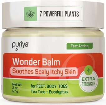 Tea Tree Oil Balm , Extra Strength, Pair Well with Jock Itch Cream, Spray, Athletes Foot, Ringworm Cream for Human, Fast Acting for Dry, Itchy Skin, Plant Powered Wonder Balm