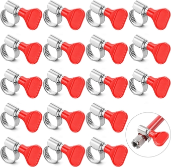 Worm Gear Clamp Beer Hose Clamps Stainless Steel - 10-16mm (0.39''-0.63'') 18PCS Beer Line Clamps for Home Brewing Tube Clamps, Automotive and Mechanical Applications screw clamp