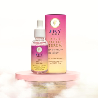 Skin Serum | Hyaluronic acid | Vitamin C | Vitamin E | Niacinamide | Anti wrinkle | Face serum | Moisturizer | Anti aging | Skin care | 4 in 1 facial serum