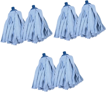 6 Pcs Mop Replacement Head Wet Mop Head Refill Cleaning Mop Head Refill Mop Refills Floor Cleaning Tool Cotton Floor Reusable Mopping Head Floor Mop Heads Floor Mops Flat Component