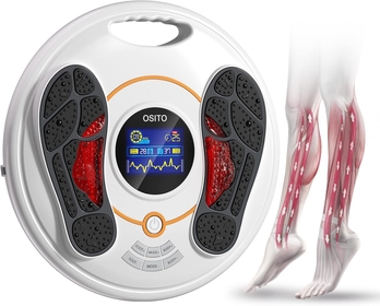 Foot Circulation Stimulator, EMS & TENS Foot Massager Circulation Device, Electric Foot Simulator for Improves Circulation, Reduces Swelling, Numbness Cramp, Pains, Neuropathy, FSA HSA Eligible