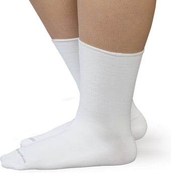 Seamless Wide Crew Socks for Diabetes, Arthritis, or Sensitive Feet, 1 Pair (2 Count)