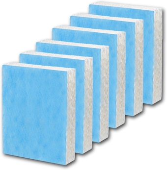Humidifier Replacement Filter T for Honeywell Top Fill Humidifier HEV615 and HEV620 Humidifier Wicks, Compatible with Part # HFT600, HFT600T, HFT600PDQ (Blue-6pcs)