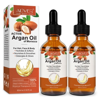 4oz Argan Oil of Morocco for Hair Growth, Skin Care, Nails&Cuticles, Nourish the Scalp, Improve Blood Circulation, Body Moisturizer, Lash Serum, Face Oil, Argan Hair Oil for the Unisex