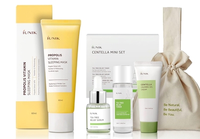 Centella Mini Set, Travel Friendly Skincare Set, Ultra calming and hydrating for sensitive skin: Tea Tree Relief Toner,Serum, Centella Calming Gel with Sleeping Mask