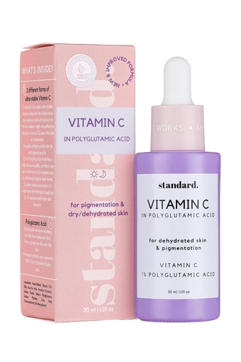 Vitamin C Serum for Face, Anti Aging Facial & Eye Serum with Vitamin C and Polyglutamic Acid base which is Ultra-hydrating. Brightening Serum for Dark Spots. 30ml/1oz.