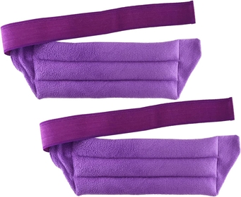 Microwavable Heating Pads for Lower Back and Menstrual Cramps - Moist Microwave Heating Pads for Muscles and Joints - Natural Microwave Hot Packs Heat Pads for Lower Back Pain - 2 Packs Purple