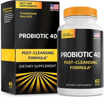 Probiotics Daily Tummy Care Formula - with 40 Billion Proactive Organisms of The 4 Best Probiotic Bacteria, for Digestive Health & Immune Support, 60 Capsules