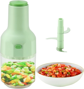 Express Manual Food Chopper: 2-Cup, Hand Chopper Vegetable Cutter to Chop Veggies, Fruits, Herbs, Garlic Onion Chopper for Salsa, Salad, Pesto, Hummus, Guacamole, Coleslaw, Indian Cooking