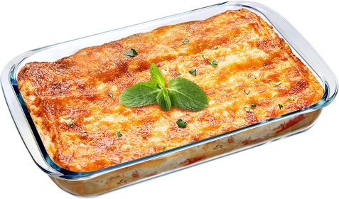 3.5 QT Clear Glass Baking Dish for Oven Glass Casserole Dish Rectangular Baking Pan Glass Oven Bakeware, 1 Piece (3.5QT)
