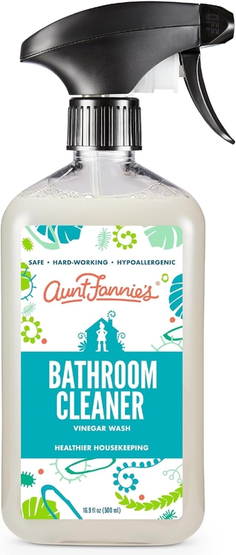All Purpose Bathroom Cleaner Vinegar Spray for Shower, Tub, Toilet, Tile, Sink and Fixtures, 16.9 Ounces (Pack of 1)