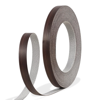 Walnut Edge Banding, 1/2 inch x 25ft roll of Veneer Edge Banding -Pre-glued Flexible, Wood PVC Tape Banding for Cabinet Repair Furniture Restoration