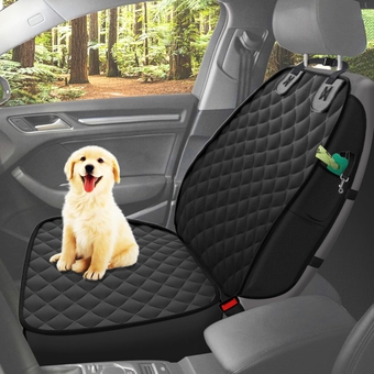 Front Seat Cover for Dogs Waterproof Car Seat Protector for Dogs Against Dirt & Fur Scratch-Proof & Nonslip Durable Pet Car Seat Cover Dog Front Seat Cover for Cars Trucks SUV & Pickup Vehicles