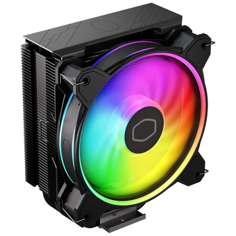 Hyper 212 Halo Black CPU Air , 120 Halo² Fan, Dual Loop ARGB, Aluminum Top Cover, 4 Copper Heat Pipes, 154mm Tall, Brackets AMD Ryzen AM5/AM4, Intel LGA1700/1200 (RR-S4KK-20PA-R1)