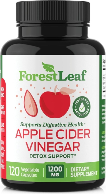 - Apple Cider Vinegar Capsules with Cayenne Pepper Powder 1200mg - 120 Organic Pills - ACV Raw Supports Metabolism, Diet, Detox, Digestion, Gut Health, Cleanser - Immune Support Supplement