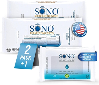 Multi-Surface Disinfecting Wipes - Shoe Cleaner & Sanitizer Kit | Quick Clean and Stain Removal Power | Sneaker Cleansing Travel Pack | 2 Pack of 20 Wipes + 1 Pack of Hand Sanitizing Wipes