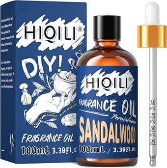 Pure Sandalwood Fragrance Oil for Diffuser Home Scents Candle Soap Making DIY 3.38 Fl Oz Halloween Thanksgiving Gift