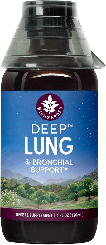 Herbs Deep Lung & Bronchial Support - Natural Lung Support Supplement and Lung Cleanse for Smokers with Mullein Leaf, Supports Lung Health and Lung Detox, Promotes Lung Strength, 4oz