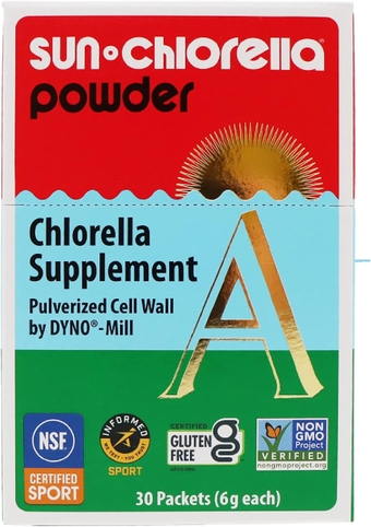 Powder Green Algae Superfood Supplement Supports Whole Body Wellness Immune Defense, Gut Health & Natural Energy Boost - Chlorophyll, B12, Protein, Non-GMO - 30 Packets
