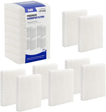 8 Pack HFT600 Filter Replacement for Honeywell Filter t, Honeywell Humidifier HEV615, HEV620, Compare to Part HFT600T HFT600PDQ