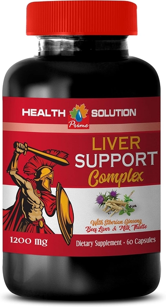 Kidney Liver Health - Liver Support Complex 1200 MG - Dietary Supplement, Liver Support Supplement, Liver Cleanse Detox & Repair Fatty Liver Tea, Liver Health Formula, Kidney Support 1 Bottle 60 Caps
